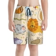 thumbnail image 2 of Cauagu Animals Print Swim Trunks for Men,Youth Boys Swim Shorts Compression Liner Beach Shorts Boys' Swimming Shorts 7-20 Years Bathing Suit-X-Large, 2 of 7