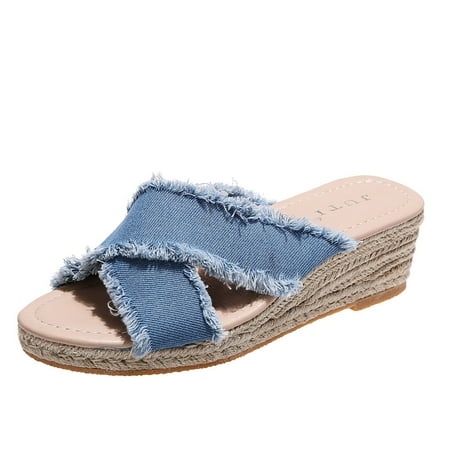 

Luiyenes Women Sandals Strap And Heel Summer Spring Platform Fashion Wedge Women s sandals
