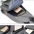 thumbnail image 3 of Spencer Men Crossbody Chest Backpack Messenger Shoulder Sling Bag Daypack with USB Charging for Travel (6.3*2.7*12.6inch, Black), 3 of 6