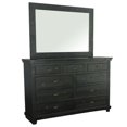 thumbnail image 1 of Progressive Furniture Willow 9 Drawer Wood Dresser and Mirror Distressed Black, 1 of 5