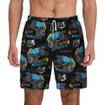 thumbnail image 2 of Picia Cool Off-Road Vehicle pattern Mens Swim Trunks with Compression Liner Stretch Beach Shorts Quick Dry with Zipper Pockets No-Chafing Board Shorts-Large, 2 of 9