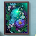 thumbnail image 3 of Pintura de diamante 5D DIY, taladro parcial con forma especial, flor, decoración del hogar, 30x40cm, 3 of 9