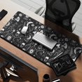thumbnail image 2 of Long Mouse Pads for Desk,Black Tarot Moon Moth Pattern Desk Mats on Top Of Desks, Desk Mouse Pad Extra Large with 3mm Non-Slip Base and Stitched Edge for Gaming,Office,Work,Home 35.4"x15.7", 2 of 6