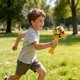 thumbnail image 4 of Soccer Shaped Handheld Fan Portable Mini USB CoolFan With LanyardLightweight Stadium Fans For Outdoor Games Travel And Summer Events, 4 of 6
