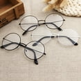 thumbnail image 6 of GJX 2026 New Metal Frame Round Glasses Clear Lens Glasses Lightweight Circle Eyeglasses for Women Men, 6 of 7