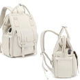thumbnail image 4 of GUANGCAIJIA Stylish Backpack Diaper Bags for Cute Baby Boy Girl Organizer Unisex Stroller Mommy Hospital for Delivery Travel White, 4 of 6