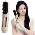 thumbnail image 3 of Cepillo alisador inalámbrico mejorado para cabello corto, 3 niveles de calor, calentamiento rápido en 30 segundos, batería recargable de 2500 mAh con USB-C, cuidado cerámico y aire frío, 3 of 3
