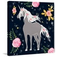 thumbnail image 2 of Marmont Hill Flower Garden Unicorn Canvas Wall Art, 2 of 7