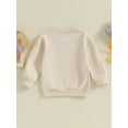thumbnail image 4 of Bagilaanoe Toddler Baby Girl Boy Casual Sweatshirt Long Sleeve Letter Print Pullover 6M 12M 18M 24M 3T 4T 5T Kids Fall Loose Tee Tops, 4 of 7