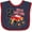Navy and Red, variant on Inktastic Monster Truck How I Roll 2nd Birthday Boys Baby Bib
