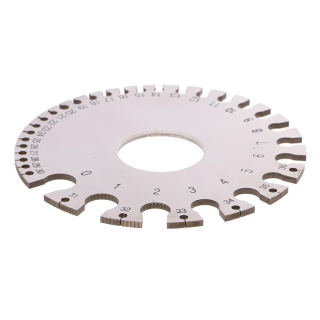 Speravity Round Wire Gauge Diameter Gage Metal Inspection Measuring Inch Instrument Artesanía