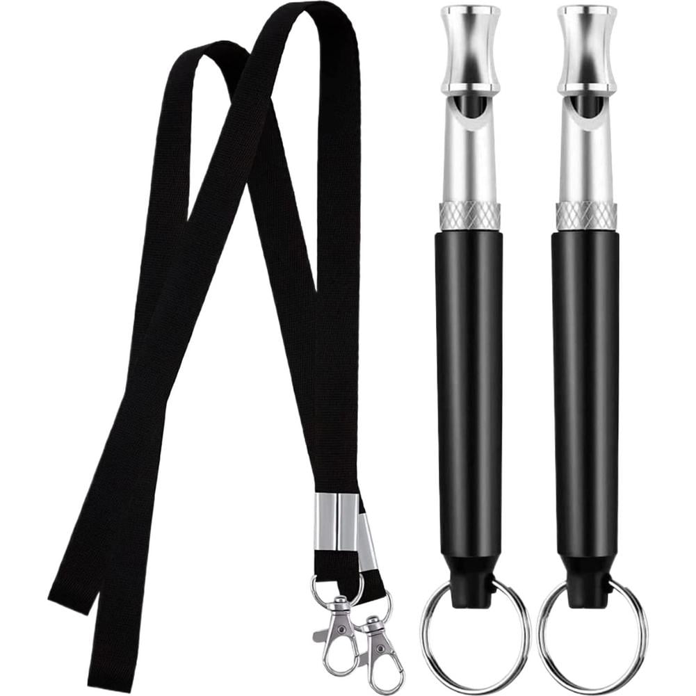 Dog Training Whistle with Lanyard Adjustable High Frequency Sound for Stop Barking Professional Pet Obedience Tool