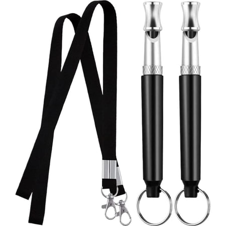 Dog Training Whistle with Lanyard Adjustable High Frequency Sound for Stop Barking Professional Pet Obedience Tool