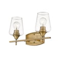 thumbnail image 3 of 2 Light Bath Vanity In Shabby Chic Style 15 Inches Wide By 9.5 Inches High-Olde Brass Finish Z-Lite 473-2V-Obr, 3 of 7