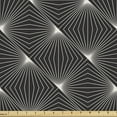 thumbnail image 1 of Lattice Sofa Upholstery Fabric by the Yard, Simple Graphic Composition with Thin Stripes Forming Zig Zag Shapes, Decorative Fabric for DIY Home Accents, 10 Yards, Charcoal Grey Eggshell by Ambesonne, 1 of 4