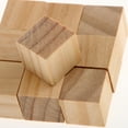 thumbnail image 5 of HOMYL 3x10 Pieces 20mm Handmade Square Wooden Cube Blocks Kids DIY Crafts Natural, 5 of 8