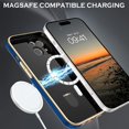 thumbnail image 2 of XUCP-for iPhone 15 Case [Compatible with MagSafe], iPhone 15 Phone Case with Magnetic Ring Holder Stand, Plating Edge Soft TPU Shockproof Protective Case 6.1 Inch, Blue, 2 of 4