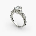 thumbnail image 4 of First Jewel 14k White Gold Plated Solitaire Band - Oval Cut 1.8 Ct Lab Created Diamond Ring - Casual Daily Wear Band for Women - Minimalist Bridal Ring - Classic Diamond Ring, 4 of 4
