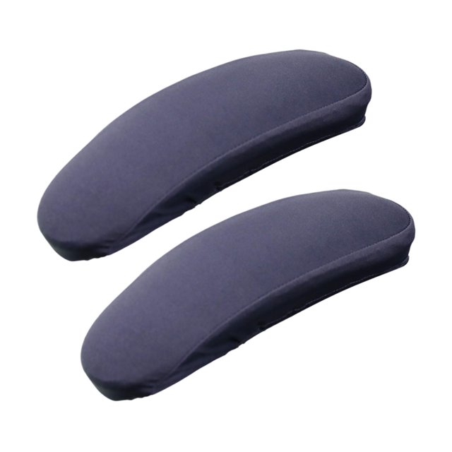 2 fundas para brazos de silla de oficina y de ordenador. Gris oscuro m