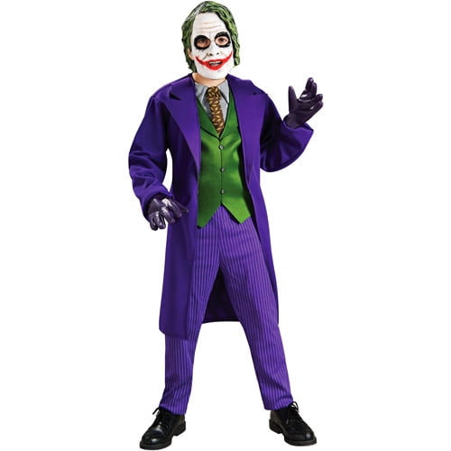 Batman The Joker Deluxe Boy's Halloween Fancy-Dress Costume for Child, S -  