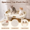 thumbnail image 4 of PAWZ Road 35"Wood Cat Tree with Scratching Posts for Small Cats, Large Platforms,Large Perches, Multi-Level Cat Tower, 4 of 10