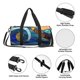 thumbnail image 4 of Fotbe Stained Glass Ocean Wave Bolsa Deportiva de Lona Plegable con Estampado, Bolsa de Gimnasio con Bolsillo Seco/Húmedo, Bolsa de Viaje Ultraligera de Gran Capacidad, 4 of 6