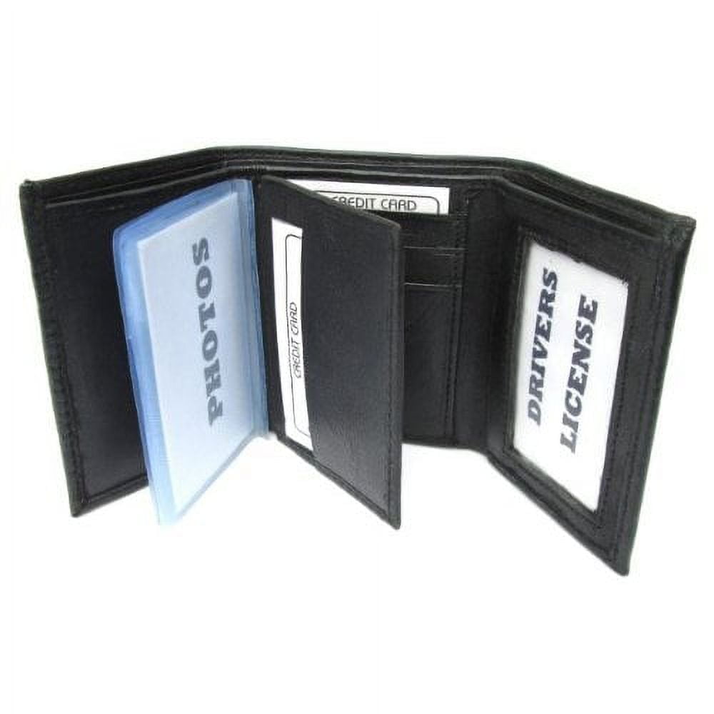 D*S様 Velcro Lamb Wallet　DECi 　OVY レザー Mens Black Leather Wallet Lamb Bifold W Coin Pouch 756 - Walmart.com