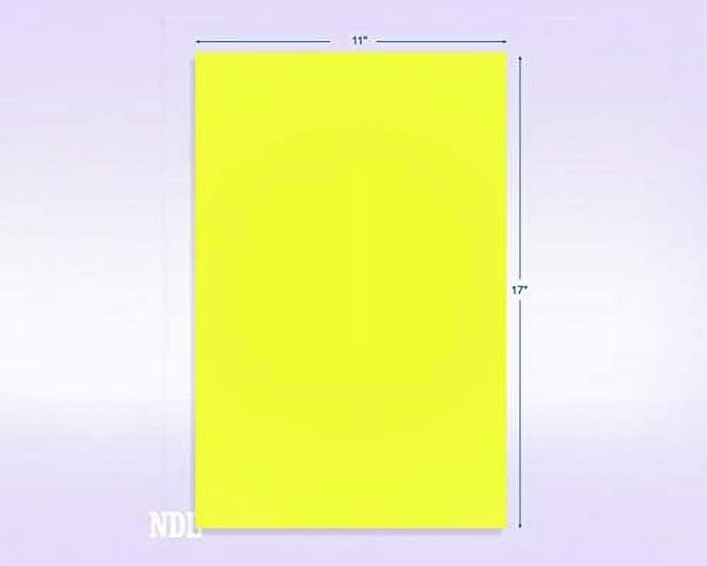65 lb. 176 gsm Cover Card Stock, 8-1/2 x 11" / 11x17" 50 Sheets Per Pack 11x17", Lemon
