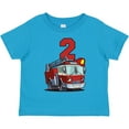 thumbnail image 3 of Inktastic 2nd Birthday Fire Truck Boys or Girls Toddler T-Shirt, 3 of 5