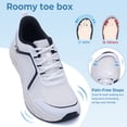 thumbnail image 2 of MAYKX Women’s Walking Shoes with Wide Toe Box & Arch Support, Orthotic Sneakers for Plantar Fasciitis, Breathable Mesh Rocker Sole Casual Shoes, 2 of 6