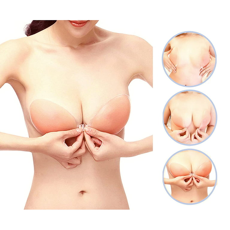 Silicone Bra Inserts to Enhance Breast Size - Silicone Breast Enhancer with  Original Look Medium Size