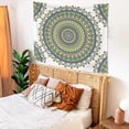 thumbnail image 2 of DaShan Green Mandala Tapestry Wall Hanging,Indian Hippie Wall Decor for Bedroom Living Room Dorm,80"Wx60"L, 2 of 6