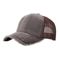 thumbnail image 2 of Lispipm Mesh Baseball Caps for Women Summer Sports Sun Hats Breathable Quick Drying Cap Curved Brim Adjustable Hat for Sports Brown, 2 of 4