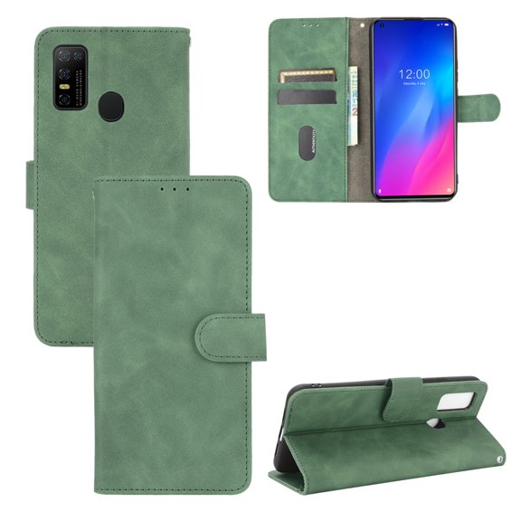 For DOOGEE N30 Solid Color Skin Feel Magnetic Buckle Horizontal Flip Calf Texture PU Leather Case For DOOGEE N30
