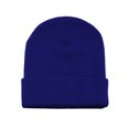 thumbnail image 1 of Knitted Cap Beanie with Cuff - Royal, 1 of 1