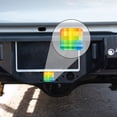thumbnail image 4 of Hitch Cover Fits For 2-Inch Hitch,Colorful Rainbow Background With Squares And Geometric Shapesrubber Trailer Hitch Cover Tube Plug Insert,Car Exterior Accessories, Receiver Tube Hitch Plug, 4 of 6