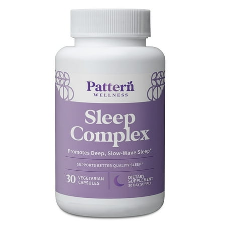 Pattern Wellness Sleep Complex, Deeper Slow-Wave Sleep Support, Natural Sleep Aid, 30 ct.