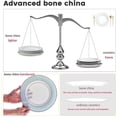 thumbnail image 3 of Fine Bone China Dinnerware Set,16 Pcs Classic Relief Pattern Gilt Edged High Grade Porcelain Tableware Sets For 4 People, 3 of 9