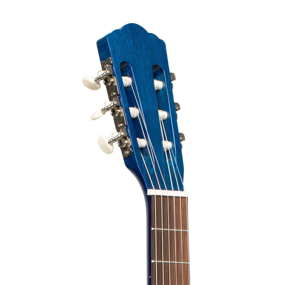 4/4 classical guitar with linden top, blue
