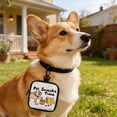 thumbnail image 2 of Guodhu Portable Zipper Sealed Dog Training Snack Bag Polyester Pet Treat Pouch Waist Clip Travel Organizer for Walks Hiking Outdoor Activities(White X), 2 of 7