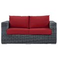 thumbnail image 3 of Afuera Living Patio Loveseat in Canvas Red, 3 of 6