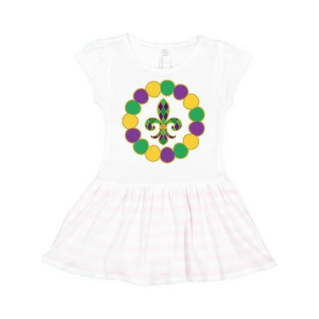 

Inktastic Mardi Gras Party Fleur De Lis Gift Toddler Girl Dress
