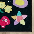 thumbnail image 3 of Care Bears Badges and Bears 5' x 7' Black Multi Area Rug By Well Woven, 3 of 8