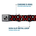 thumbnail image 5 of Buckle-Down Pet Collar, Dog Collar Metal Seatbelt Buckle, Vinyl Records Red Black Gray White, 20 to 31 Inches 1.5 Inch Wide, 5 of 8