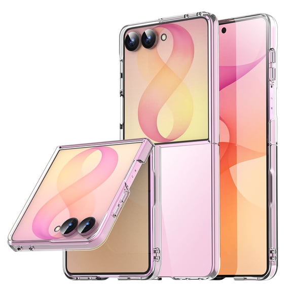 AICase Clear Case For Samsung Galaxy Z Flip8 2026 Shockproof Bumper Transparent Protective Cover