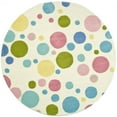 thumbnail image 6 of SAFAVIEH Soho Dots Polka Dots Wool Runner Rug, Ivory/Multi, 2'6" x 6', 6 of 10