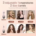 thumbnail image 6 of BESTOPE Automatic Curling Iron Hair Curler with 2 Sizes Barrel (1", 1.25") & 3 Temps for Long Hair, 6 of 9