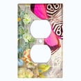 thumbnail image 2 of Metal Light Switch Plate Cover Floral Nature Butterfly Scripture Damask BUT036, 2 of 13