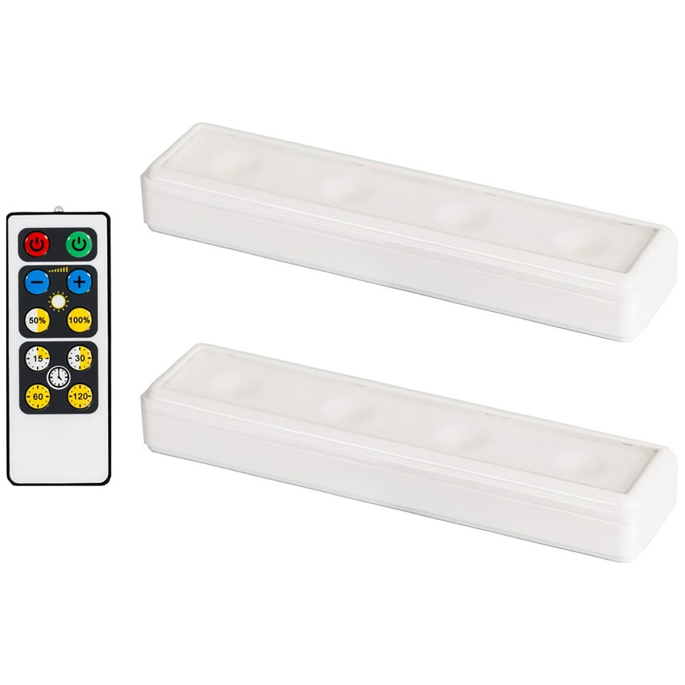 Brilliant Evolution Wireless LED Under Cabinet Light 2 Pack with Remote ...