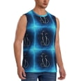 thumbnail image 2 of Pofeuu Cat Sketch Print Men's Muscle T-Shirt, Sleeveless, Muscle Tank, Classic Muscle Tee Top For Men Casual Sleeveless Muscle T-Shirt Trendy Clothes-3X-Large, 2 of 7